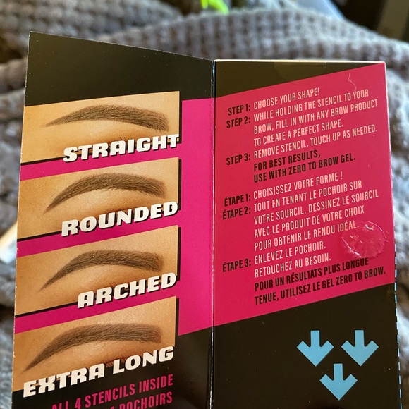 NYX Zero to Brow Stencils & Control Freak Gel, NIB, Brow Set - Picture 7 of 11